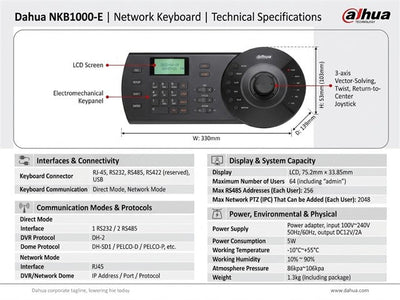 DHA NKB1000-E - CCTV Products & Accessories - 6923172521040