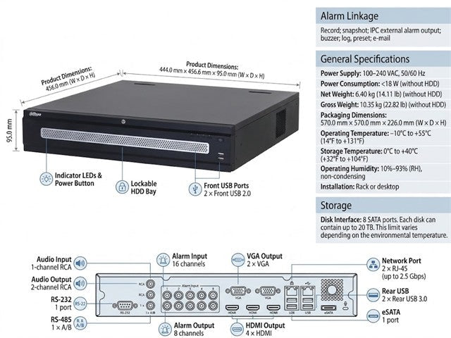 DHA NVR608H-32-XI - CCTV Products & Accessories - 6923172546487