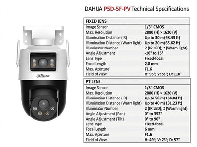 DHA P5D-5F-PV - CCTV Products & Accessories - 6939554935695
