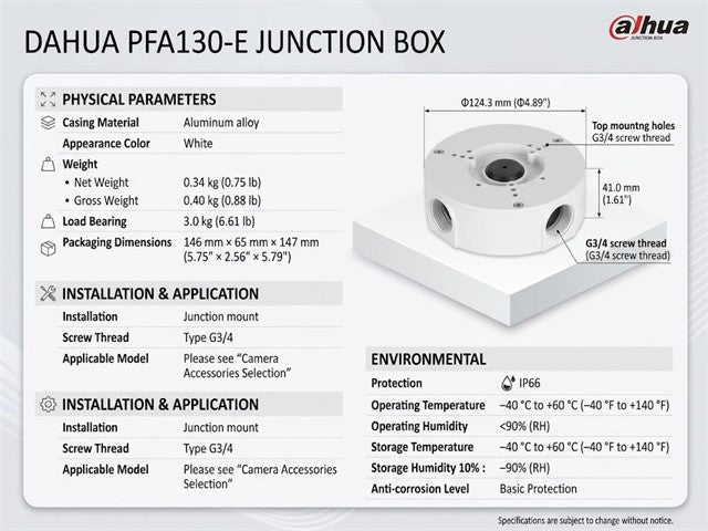 DHA PFA130-E - Junction Boxes - 6939554930829