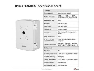 DHA PFA6400S - CCTV Products & Accessories - 6923172593184
