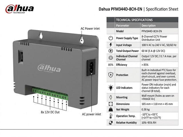 DHA PFM344D-8CH-EN - CCTV Products & Accessories - 6923172585714