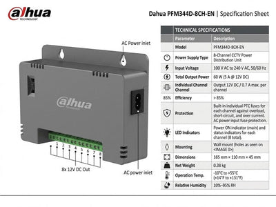 DHA PFM344D-8CH-EN - CCTV Products & Accessories - 6923172585714