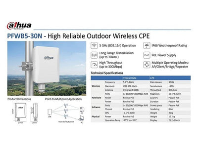 DHA PFWB5-30N - CCTV Products & Accessories - 6939554947520