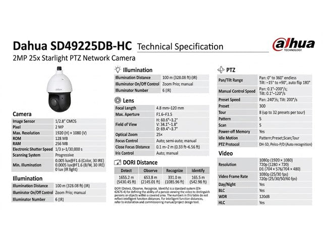 DHA SD49225DB-HC - CCTV Products & Accessories - 6923172588937