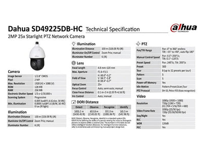 DHA SD49225DB-HC - CCTV Products & Accessories - 6923172588937