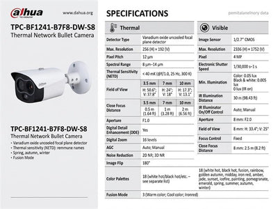 DHA TPC-BF1241-B7F8-DW-S8 - CCTV Products & Accessories - 6923172568311