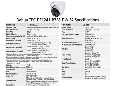DHA TPC-DF1241-B7F8-DW-S2 - CCTV Products & Accessories - 6939554923654