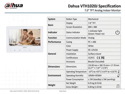 DHA VTH1020J - Access Automation - 6939554946981