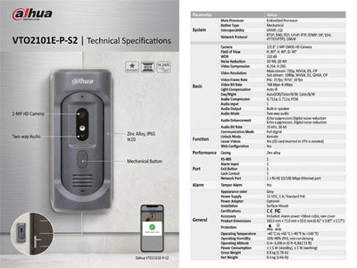 DHA VTO2101E-P-S2 - Access Automation - 6923172508089
