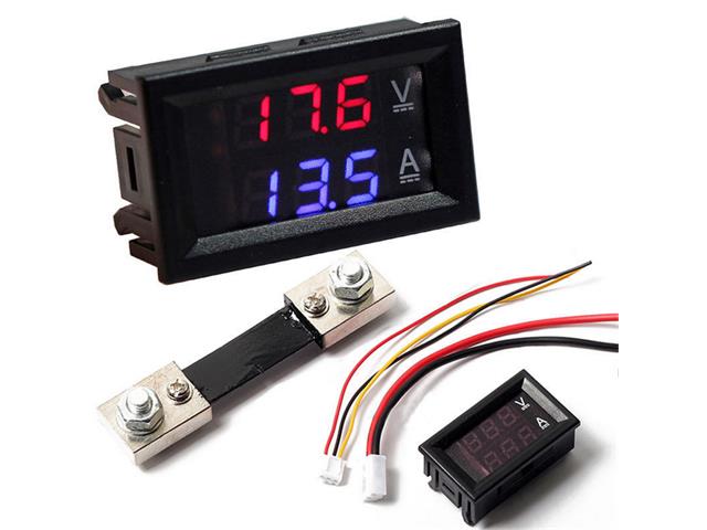 DPM/BMT DIG DUAL 100V 100A RD/BU - Panel Meters -