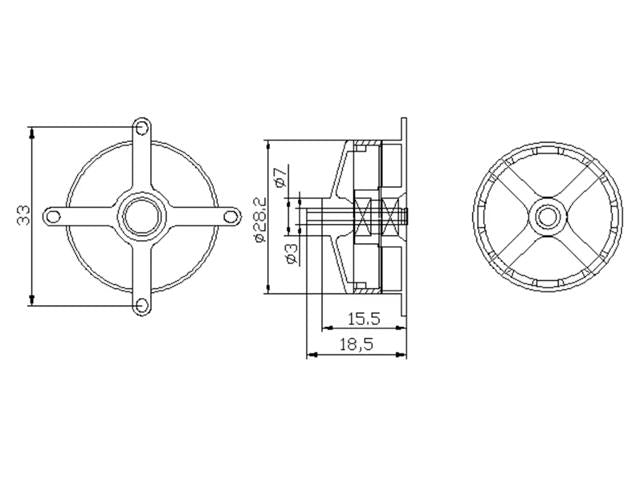DRN 2204 B/LESS MOTO 1800KV 2 - 3S - Drone -