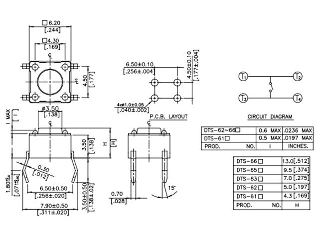 DTS644R - Switches -