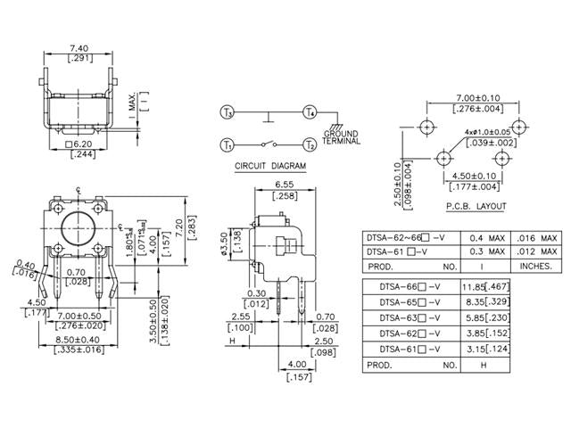 DTSA65R - Switches -