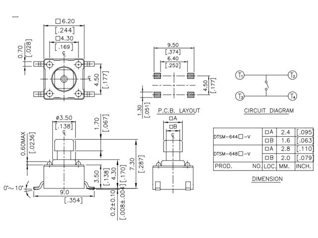 DTSM644R - Switches -
