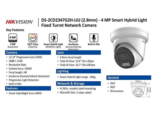 HKV DS-2CD2347G2H-LIU (2.8MM)