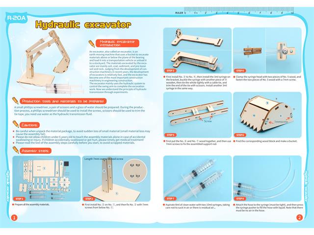 EDU-TOY HYDRAULIC EXCAVATOR - Educational Kits -