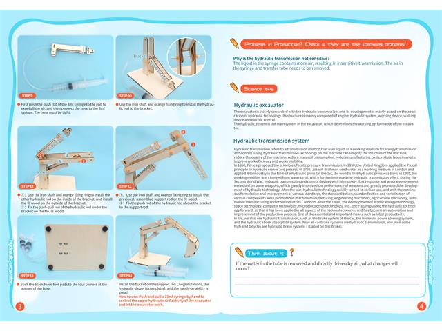 EDU-TOY HYDRAULIC EXCAVATOR - Educational Kits -