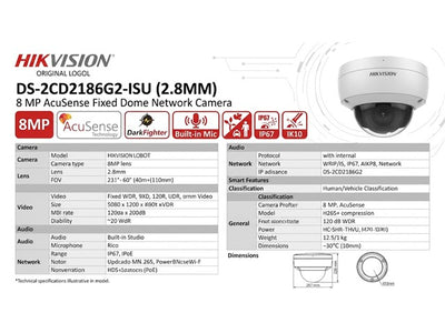HKV DS-2CD2186G2-ISU (2.8MM)