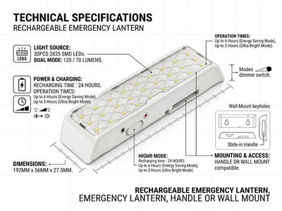 EMERGENCY LIGHT AL-3001 - Torches & Lights -