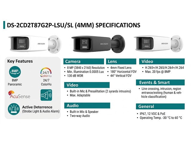 HKV DS-2CD2T87G2P-LSU/SL (4MM)