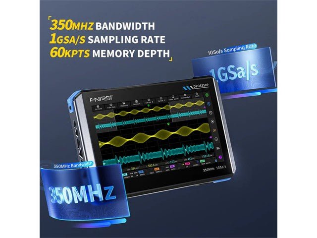 FNIRSI DPOS350P 350MHZ 4IN1 SCOP - Oscilloscopes -