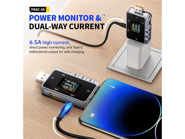 FNIRSI FNAC - 28 USB DIG VOLT/AMP - Multimeters & Voltmeters -