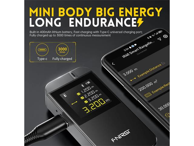 FNIRSI IR40 LASER DISTANCE METER - Environmental Test Equipment -