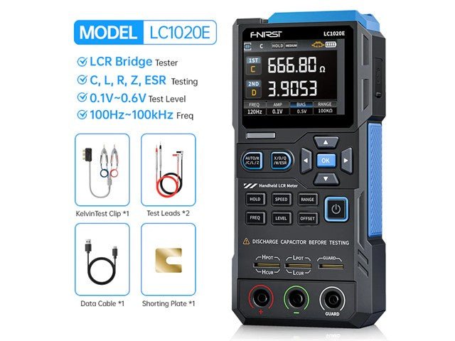 FNIRSI LC1020E PREC LCR METER - Multimeters & Voltmeters -