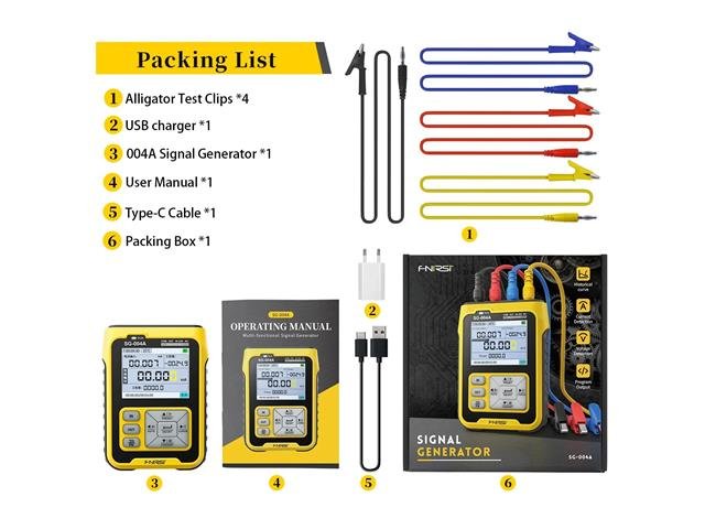 FNIRSI SG - 004A SIGNAL GENERATOR - Function Generators & Synthesisers -