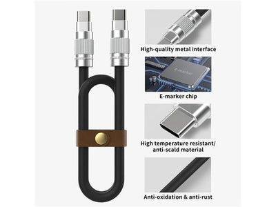 FNIRSI USB CAB TYP-C/C 1.2M 250W - Test Leads & Probes -