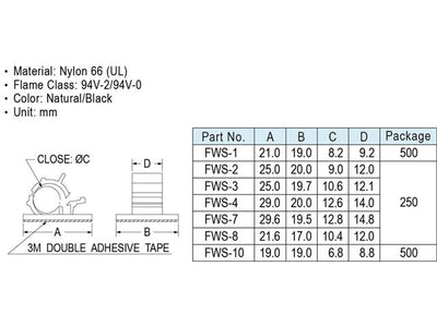 FWS - 2 - Cable Fasteners & Fixings -