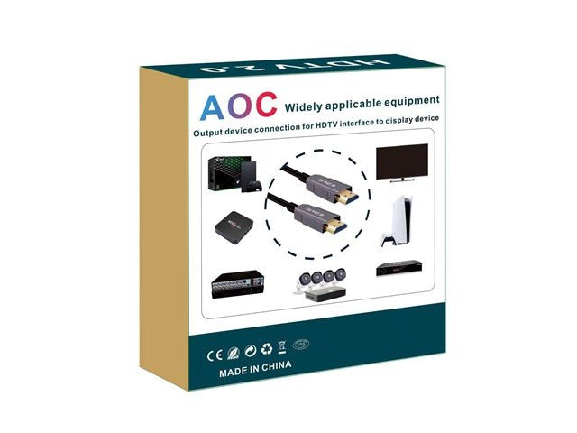 HDMI-HDMI ACTIVE 4K FIBER 50M T1 - Audio / Video Leads - 8051128102185