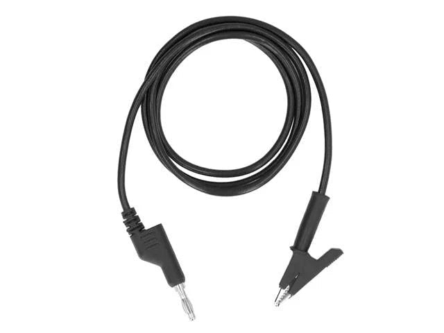 HKD 1M SILICONE CROC - BANANA BLK - Test Leads & Probes -