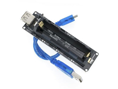 HKD 1X18650 BATT HOLD/CHRG+CABLE - ESP8266 & ESP32 Modules -