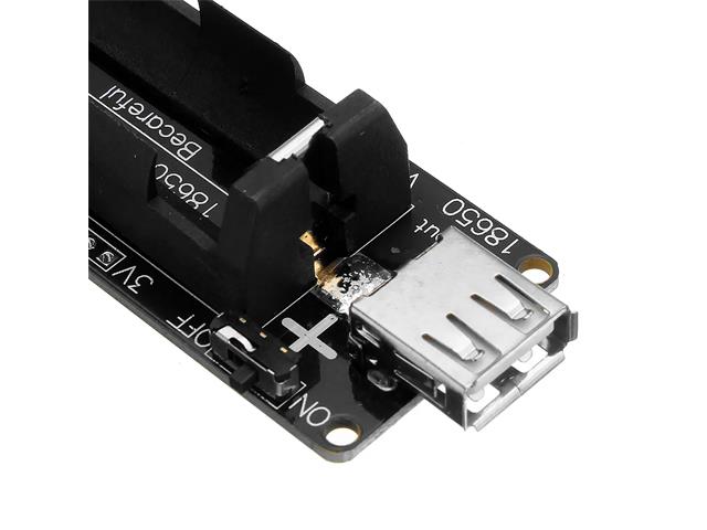HKD 1X18650 BATT HOLD/CHRG+CABLE - ESP8266 & ESP32 Modules -