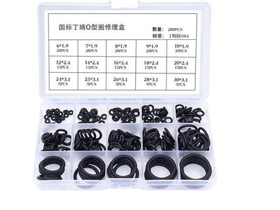 HKD 200PC O RING KIT 15 SIZES - Fasteners Hardware -