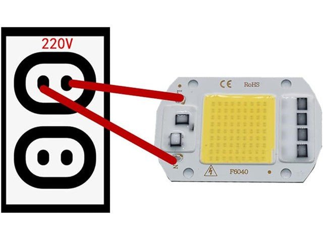 HKD 220VAC LED WARM WHITE 50W - LED Displays -