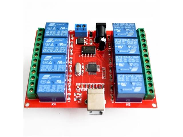 HKD 8CH 12V RELAY USB CONTROL BD - Relay Boards - 