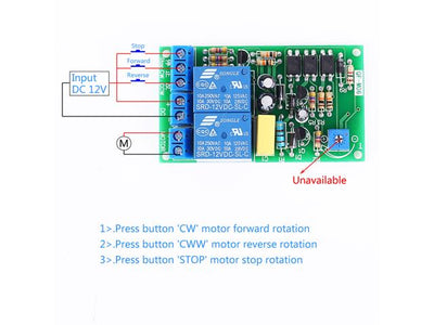 HKD FORW/REVSE MOTOR CONTROL 12V - Motors, Motor Drivers & Controllers -