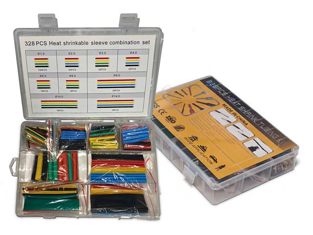 HKD HEAT SHRINK KIT 328PCS 5 COL - Cable Accessories -