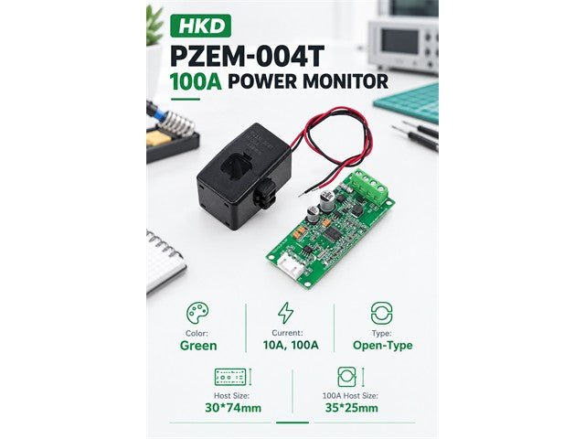 HKD PZEM-004T 100A POWER MONITOR - Power, Battery & Solar -