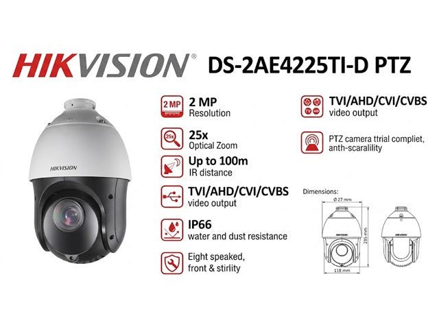 HKV DS-2AE4225TI-D - CCTV Products & Accessories - 6941264023555