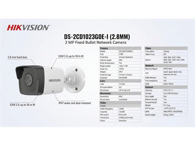 HKV DS-2CD1023G0E-I (2.8MM) - CCTV Products & Accessories - 6941264098126