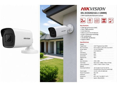 HKV DS-2CD2021G1-I (4MM) - CCTV Products & Accessories - 6954273676384