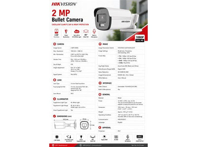 HKV DS-2CE12DF0T-LFS (3,6MM) - CCTV Products & Accessories - 6931847198510