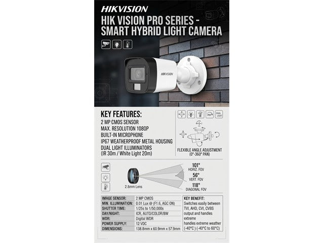 HKV DS-2CE16D0T-LFS (3.6MM) - CCTV Products & Accessories - 6931847187613