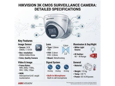 HKV DS-2CE78K0T-LFS (2,8MM) - CCTV Products & Accessories - 6931847173265