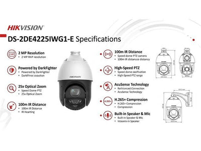 HKV DS-2DE4225IWG1-E - CCTV Products & Accessories - 6936422189662