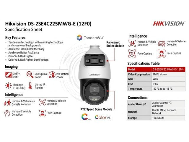 HKV DS-2SE4C225MWG-E (12F0) - CCTV Products & Accessories - 6931847182502